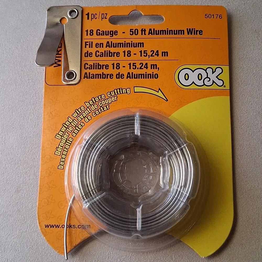 Picture Hangers and Aluminum Wire Bundle